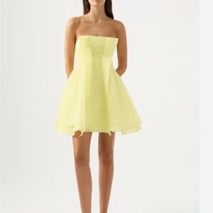 Aje Astrid Strapless Mini Dress in XS